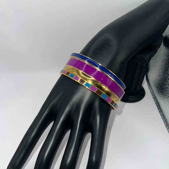 Four Kate Spade Message Bangle Set - Picture 2 of 12